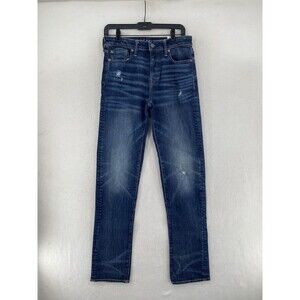 American Eagle AirFlex+ Relaxed Straight Mens Jeans Deep Indigo 30 x 36 MSRP $60